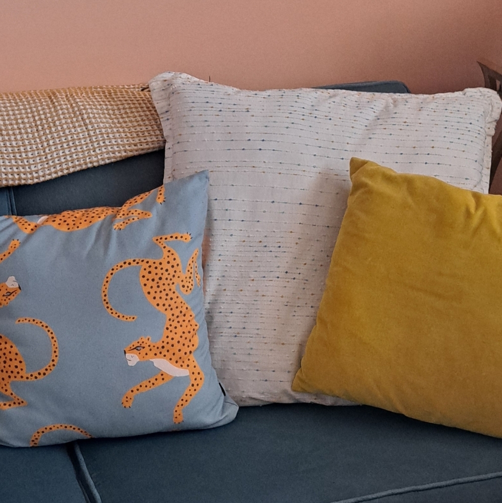 Set Of Two 24x24 Inch Throw Pillow Covers